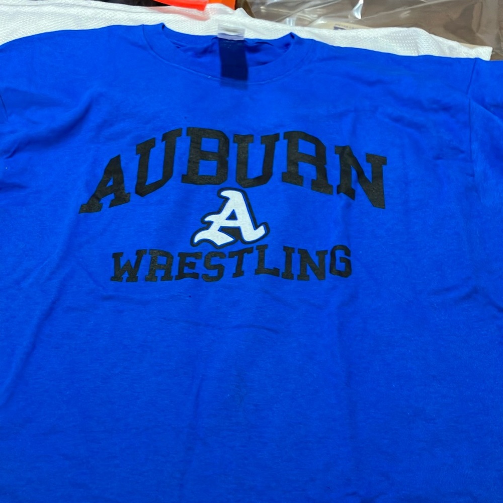 Blue Auburn Wrestling T-Shirt